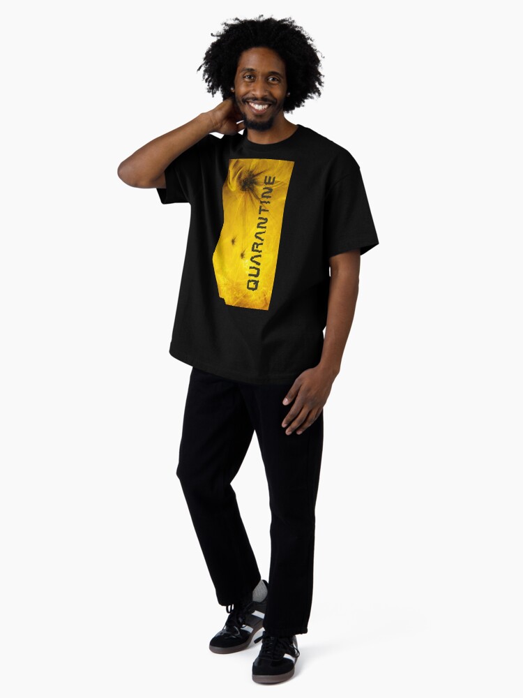 Thumbnail 4 of 7, Oversized T-Shirt, corona virus quarantine illustration designed and sold by mike-pellinni.