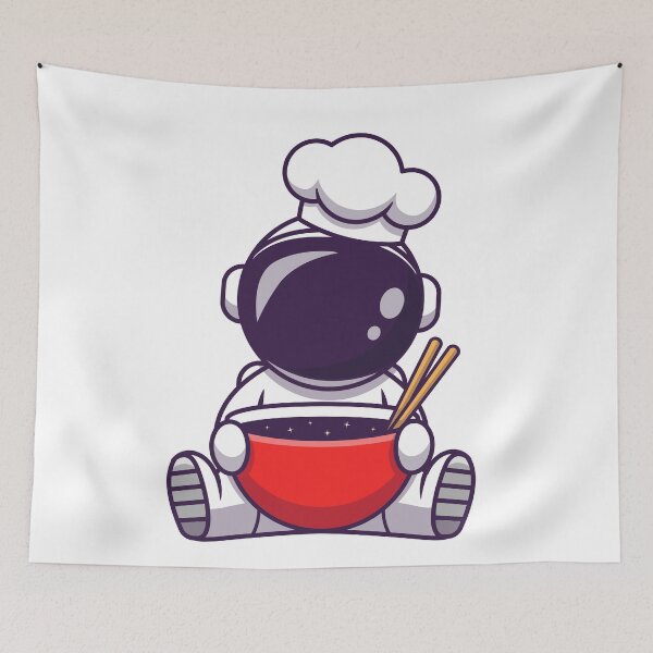 Item preview, Cute Astronaut Chef Cooking designed and sold by YousfiYs.