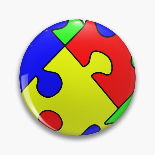 Item preview, Primaries Jigsaw Heart designed and sold by VazMasDesign.