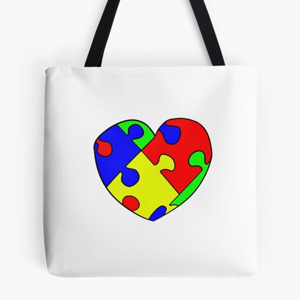 Item preview, Primaries Jigsaw Heart designed and sold by VazMasDesign.
