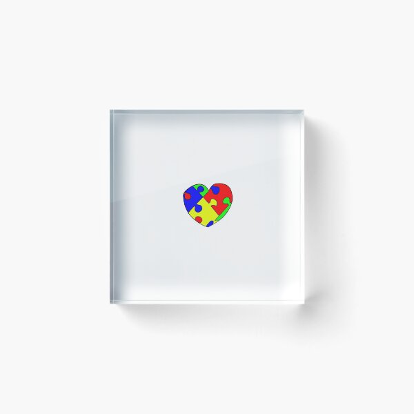 Item preview, Primaries Jigsaw Heart designed and sold by VazMasDesign.