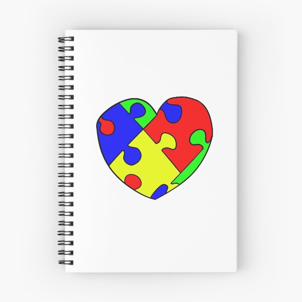 Item preview, Primaries Jigsaw Heart designed and sold by VazMasDesign.