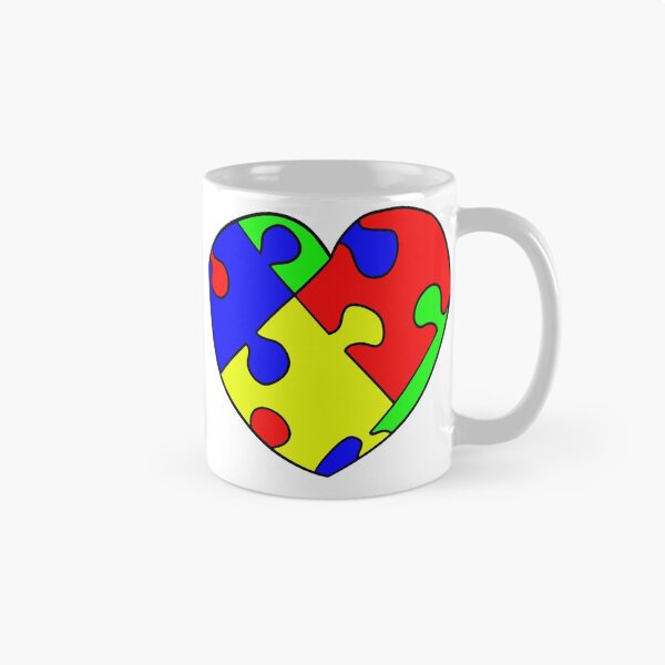 Item preview, Primaries Jigsaw Heart designed and sold by VazMasDesign.