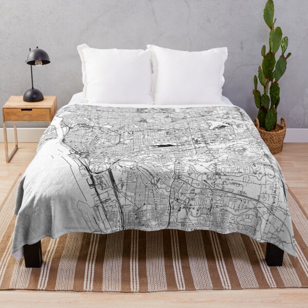 Item preview, Buffalo White Map designed and sold by multiplicitymap.