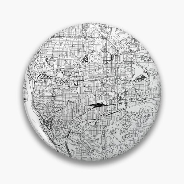 Artikelvorschau, Buffalo White Map entworfen und verkauft von multiplicitymap.