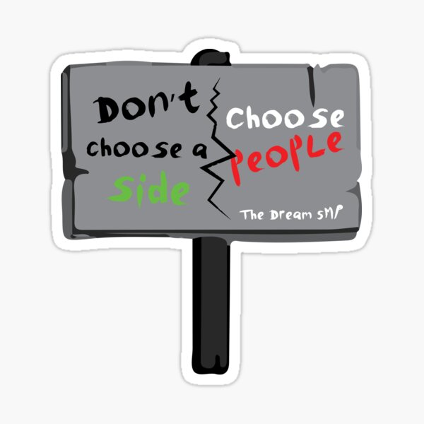 Ranboo Panic Room Sign Dream Smp Sticker For Sale By Codecherry Redbubble 