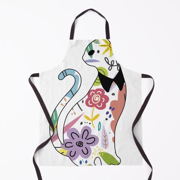 Item preview, Floral Cat in Flowers Popoki 408 designed and sold by VinBasis.