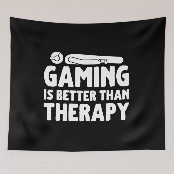 Item preview, Gaming Is My Therapy Funny Videogames designed and sold by CozyMarket.