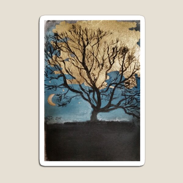 The witching hour moon Magnet