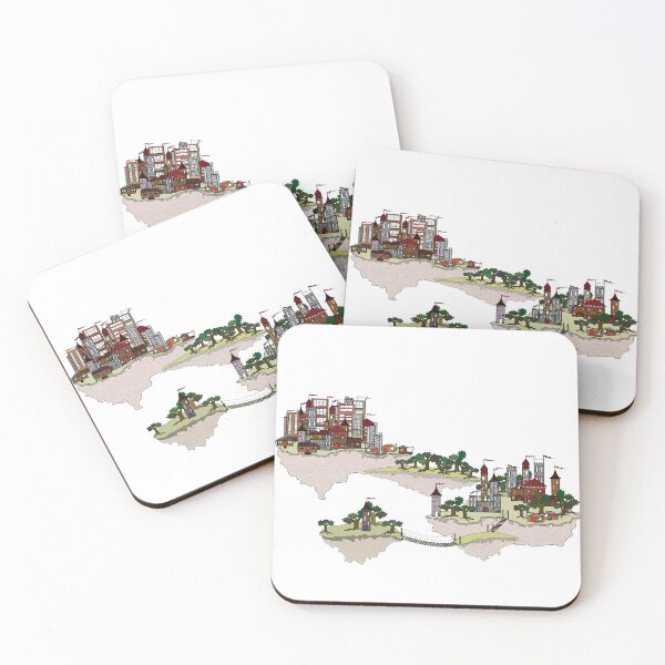 Item preview, Floating Island Cities designed and sold by penwah.