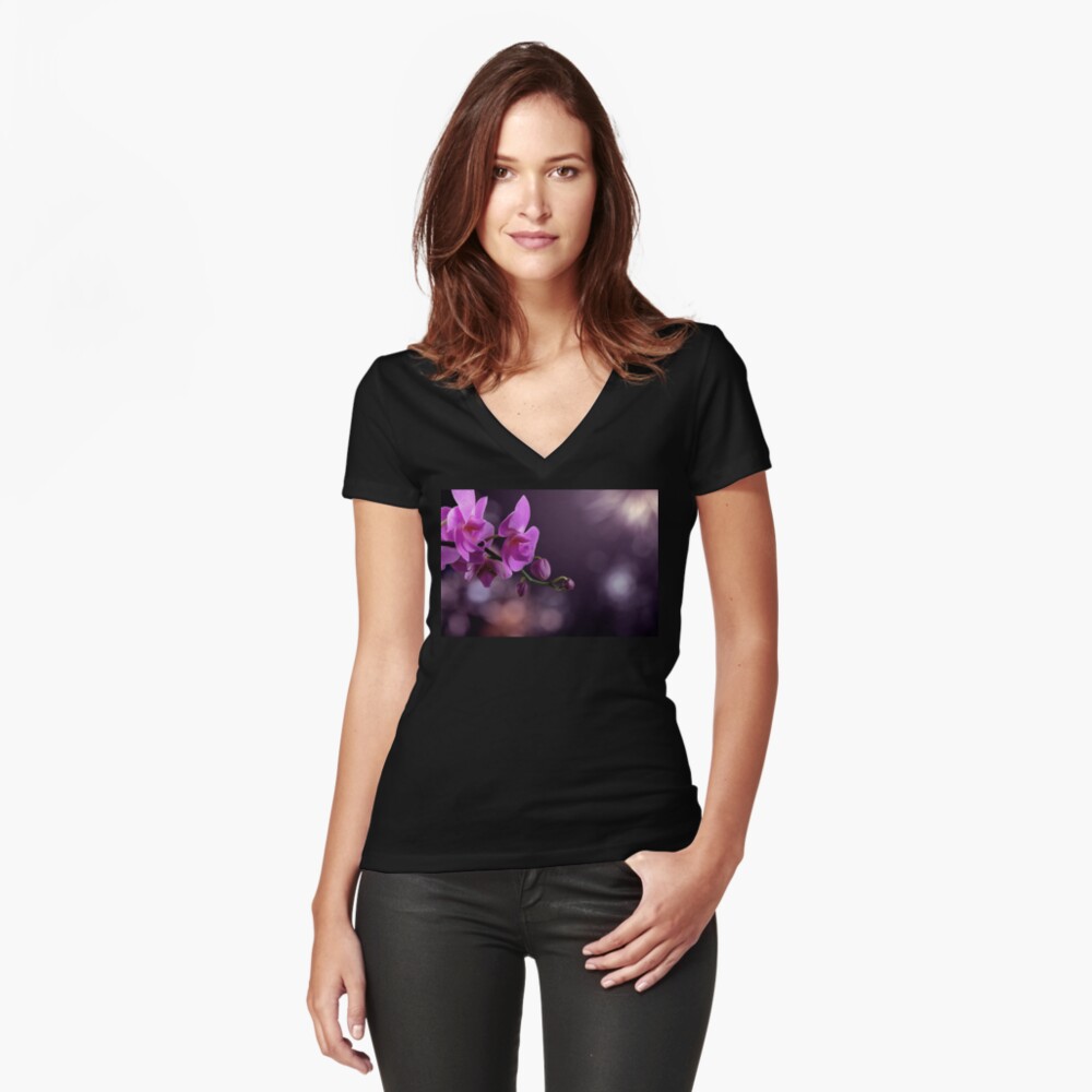 Item preview, Fitted V-Neck T-Shirt designed and sold by mike-pellinni.