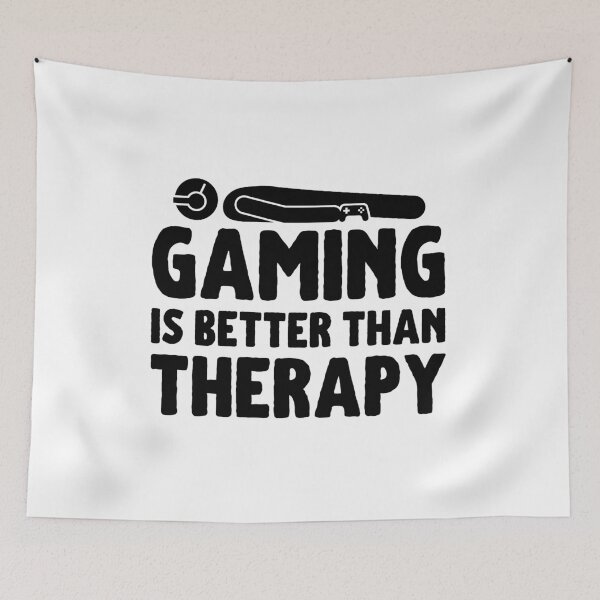 Item preview, Gaming Is My Therapy Funny Videogames designed and sold by CozyMarket.