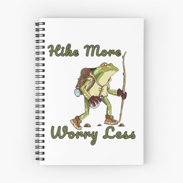 Item preview, Hiking Frog "Hike more Worry less" designed and sold by SimplyNatural.