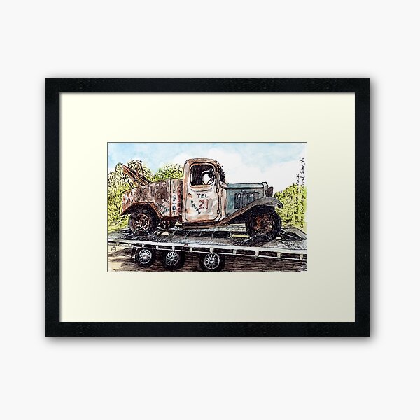 Australian Scene - 1935 Bedford tow truck - Colac, Vic, Aus Framed Art Print