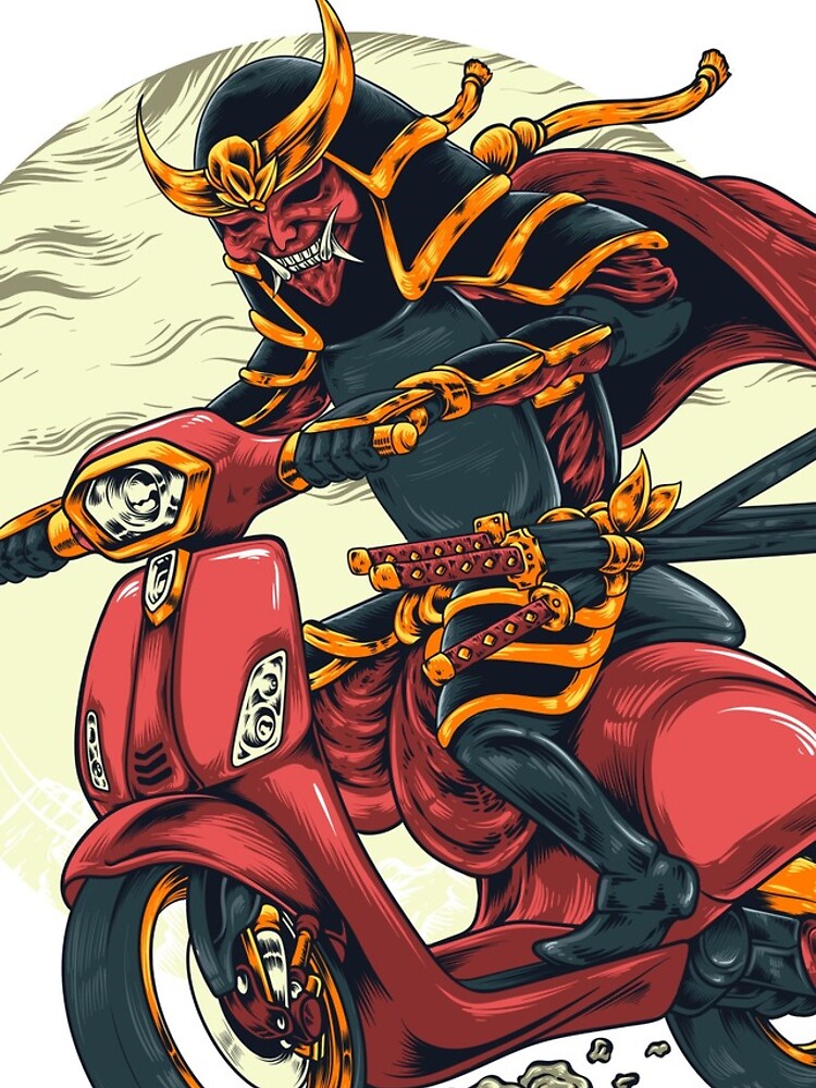 Thumbnail 4 of 4, iPhone Case, Samurai Riding Art designed and sold by Rittichai.