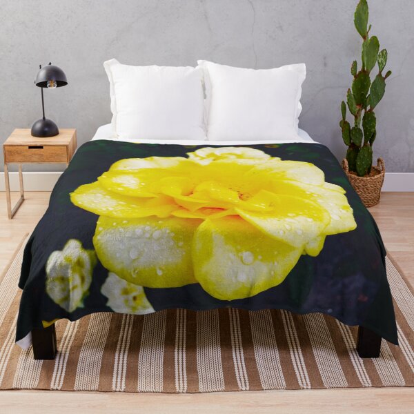 Item preview, Tender yellow rose after the rain covered with drops  designed and sold by helenkaiy.