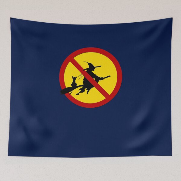 Item preview, No Witches Allowed, Funny Warning Sign designed and sold by levsal.