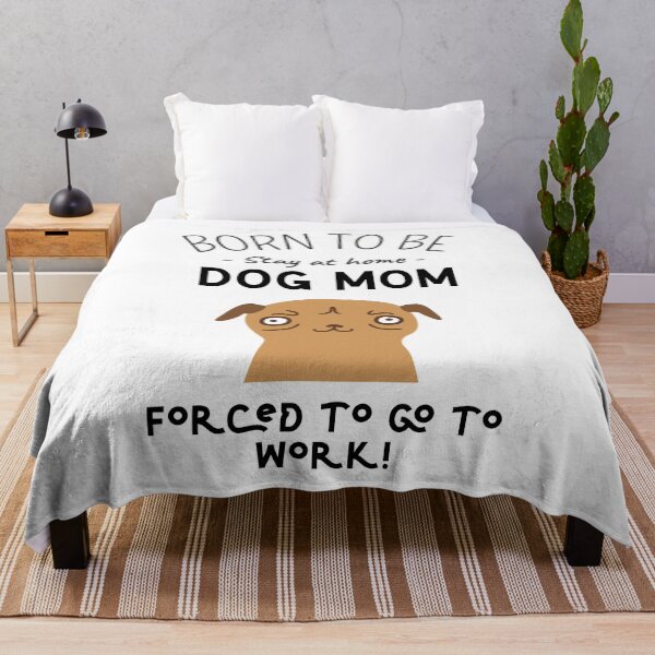 Item preview, BORN TO BE STAY AT HOME DOG MOM FORCED TO GO TO WORK designed and sold by 30-Merch.