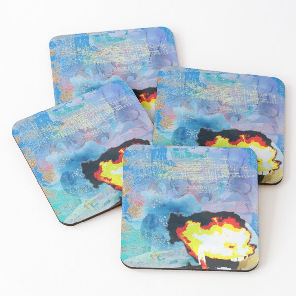 Item preview, Burning Wagon At Sunrise Abstract designed and sold by ctrlaltwhat510.