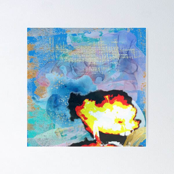 Item preview, Burning Wagon At Sunrise Abstract designed and sold by ctrlaltwhat510.
