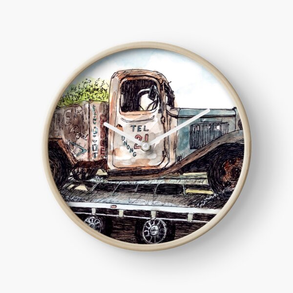 Australian Scene - 1935 Bedford tow truck - Colac, Vic, Aus Clock