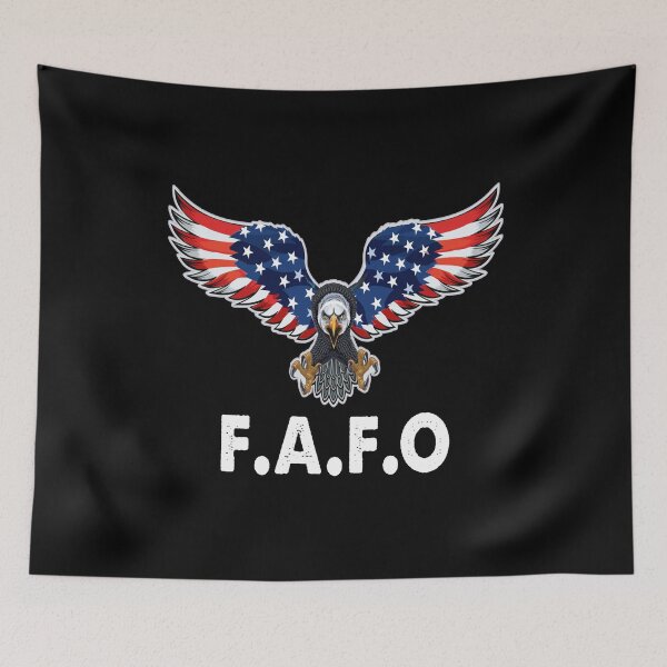 Item preview, Patriotic American Flag Eagle FAFO FA & FO American Flag designed and sold by Niishouseca.