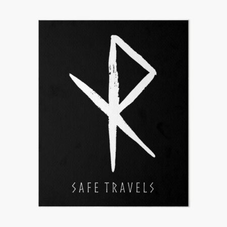 “Safe Travels Rune - Norse Viking Bind Rune” Art Board Print by