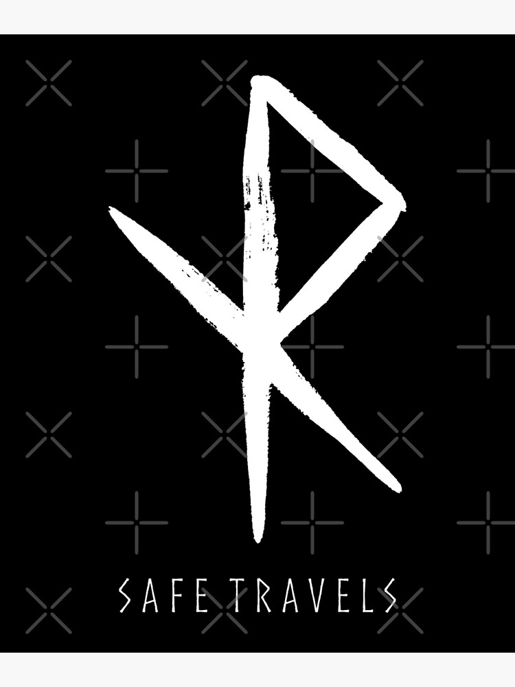 “Safe Travels Rune - Norse Viking Bind Rune” Poster for Sale by