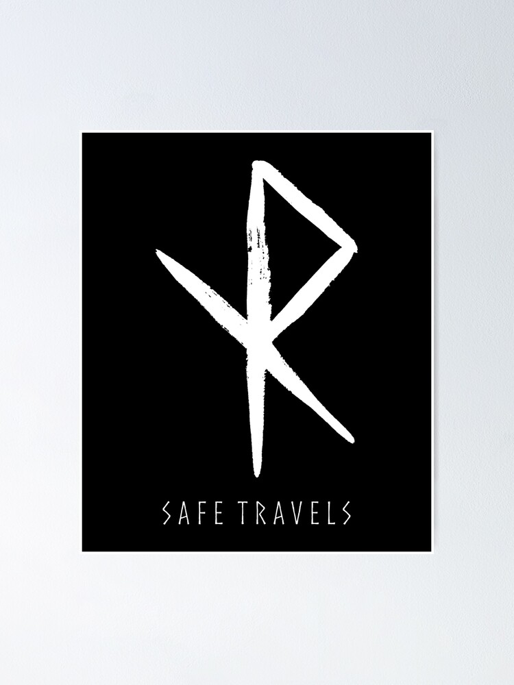 “Safe Travels Rune - Norse Viking Bind Rune” Poster for Sale by
