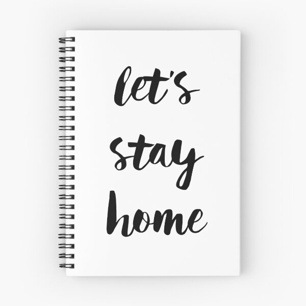 Item preview, Let's Stay Home - Black Handwritten Type designed and sold by SaraduJour.