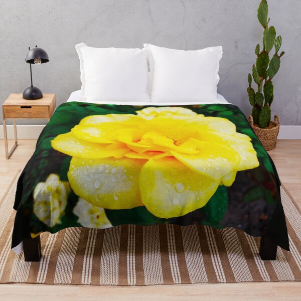 Item preview, Tender yellow rose after the rain covered with drops  designed and sold by helenkaiy.