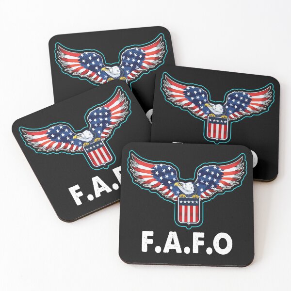 Item preview, Patriotic American Flag Eagle FAFO FA & FO designed and sold by Niishouseca.