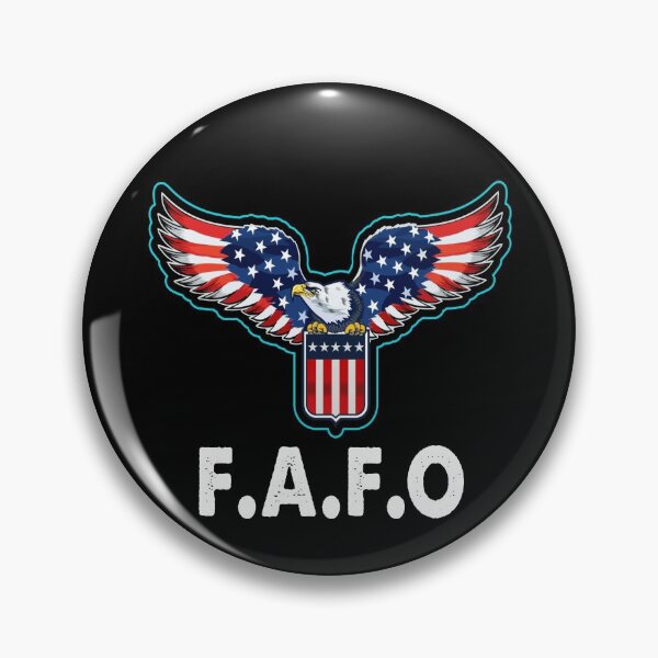 Item preview, Patriotic American Flag Eagle FAFO FA & FO designed and sold by Niishouseca.