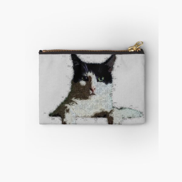 Item preview, Newspaper Cat Watercolor Painting designed and sold by bubblepop-arts.