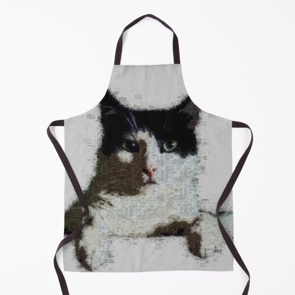 Item preview, Newspaper Cat Watercolor Painting designed and sold by bubblepop-arts.