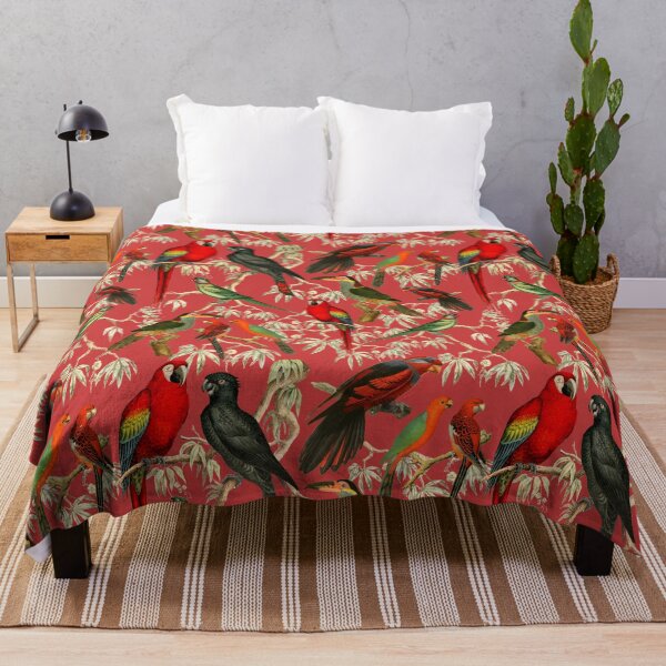 Item preview, Vibrant Bird Pattern for a Tropical-Inspired Look - pink designed and sold by CharlieCreates.