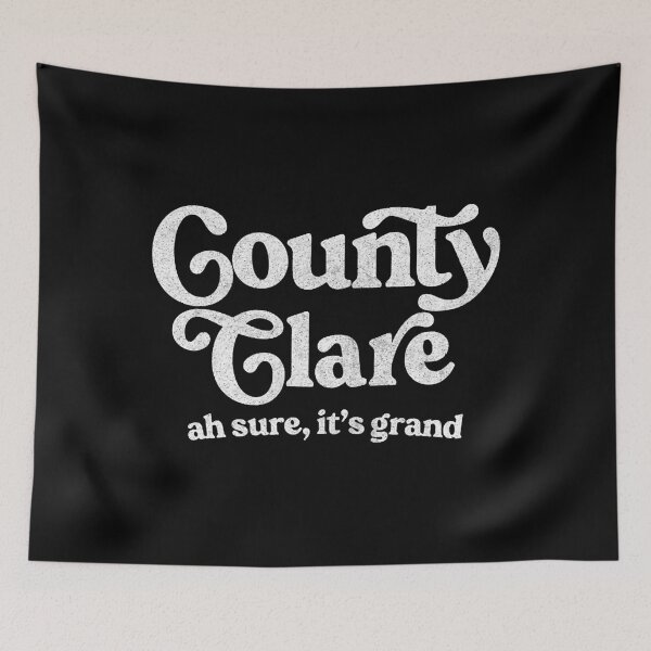 Item preview, County Clare / Original Humorous Retro Typography Design  designed and sold by stevensgilber.