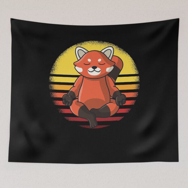 Item preview, red Panda Yoga Mandala red Pandas yoga women designed and sold by 123428094.