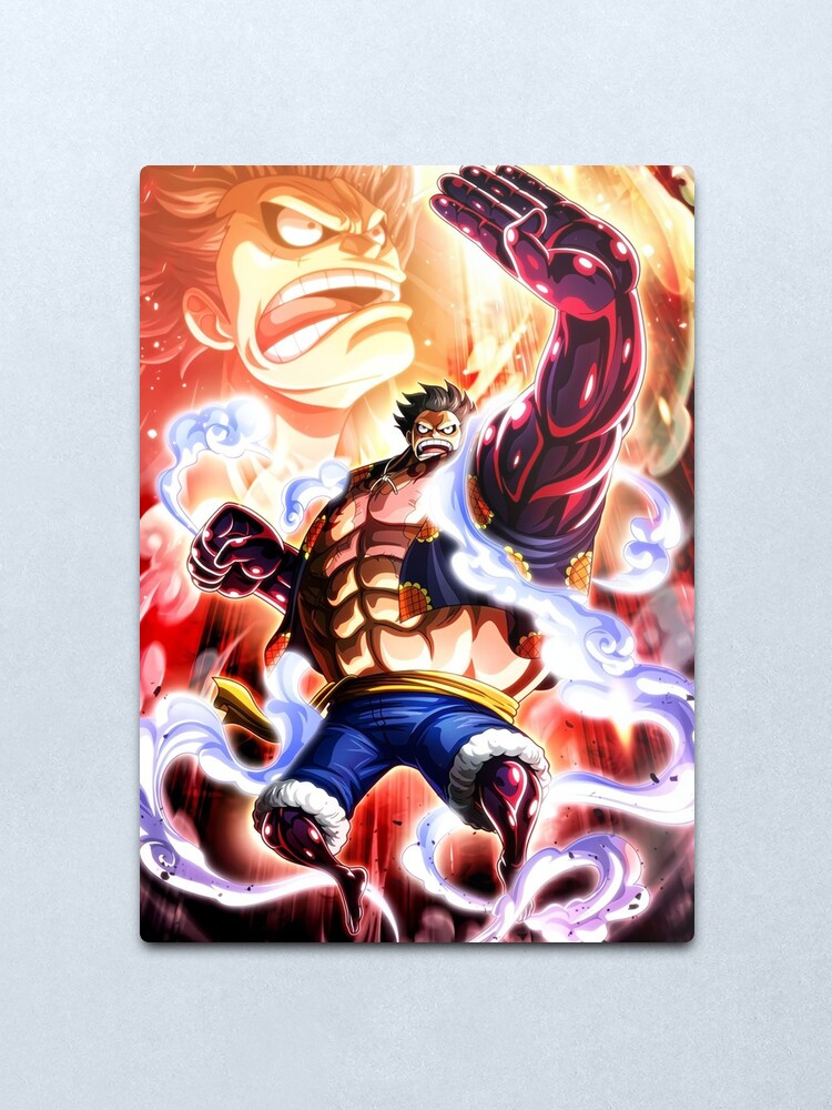 Luffy Gear 4th Bounce Man Metal Print By Mikemcgranger Redbubble