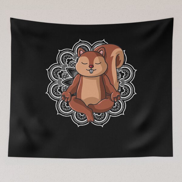Item preview, Squirrel Yoga Mandala Spiritual yoga women designed and sold by 123428094.