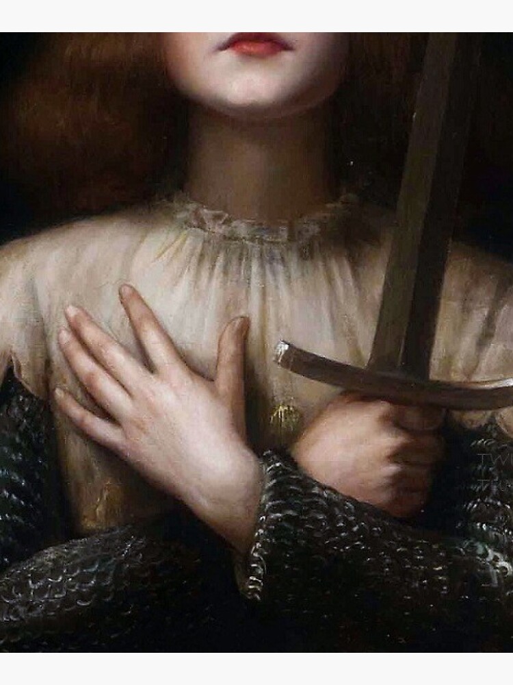 Joan of Arc painting detail by ocd-dot