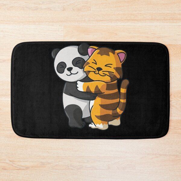 Item preview, Panda and Cat cute Hug Cuddle Animals designed and sold by 123428094.