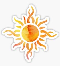 Watercolor Sun Sticker