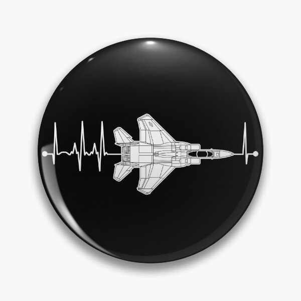 Item preview, F-15 Eagle Schematic Airplane Pulse EKG Pilot F15 Heartbeat Gear designed and sold by DynamicDesign.