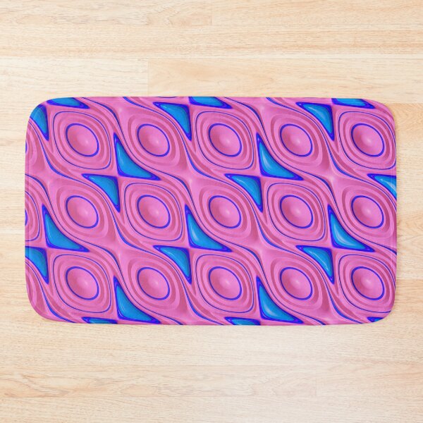 Item preview, Pink and Blue ovals Abstract Art Pattern designed and sold by bradm50.