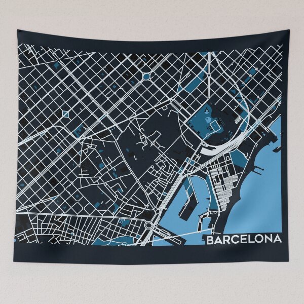 Item preview, Streets of Barcelona designed and sold by ZionicArt.