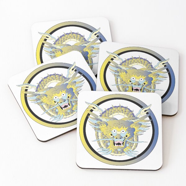 Item preview, Blue and yellow welcome dragon smiling designed and sold by vincentbiollaz.