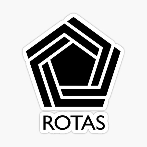 ROTAS Freeport Company Logo from Tenet (Black Core, White Border) Sticker