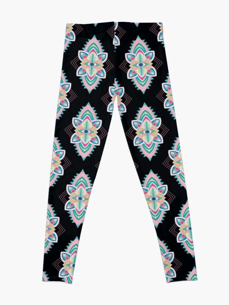 Alternate view of Tribal Eye Motif Leggings