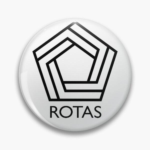 Item preview, ROTAS Freeport Company Logo from Tenet (White Core, Black Border) designed and sold by PaulyPaulyPauly.